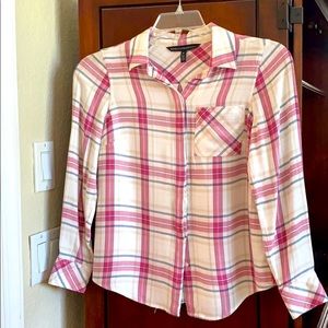 WHITE HOUSE BLACK MARKET Plaid Shirt